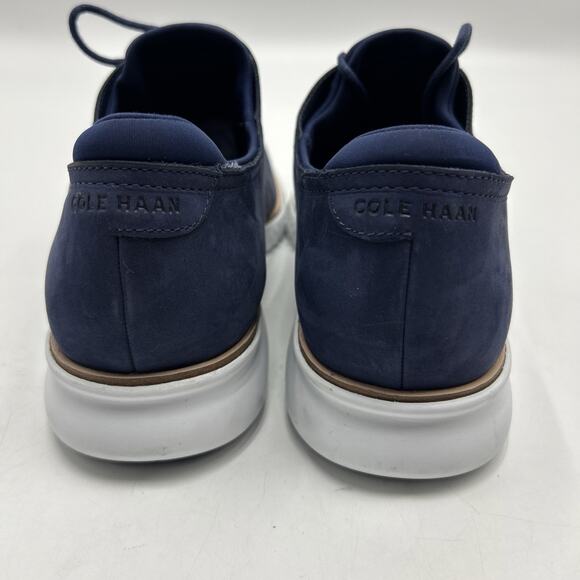 Cole Haan Men\'s Size 12M 2.Zerogrand Lined Laser Wingtip Oxford Navy Blue C23806 main image 6